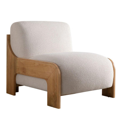 Sedia senza braccioli con struttura in legno Serenity