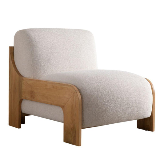 Sedia senza braccioli con struttura in legno Serenity