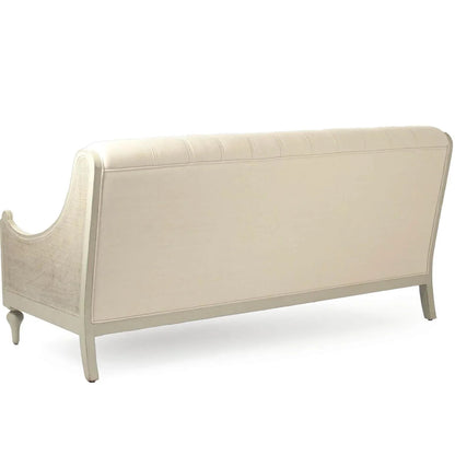 Divano da salotto francese trapuntato La Creme