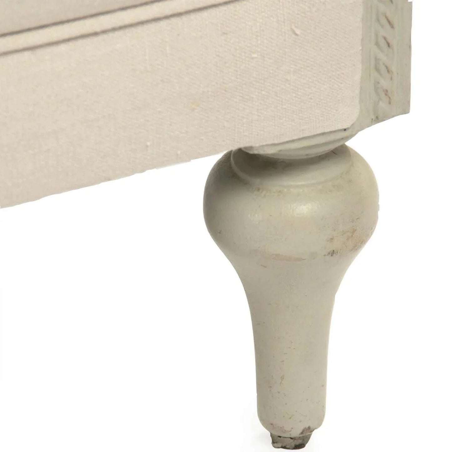 Divano da salotto francese trapuntato La Creme