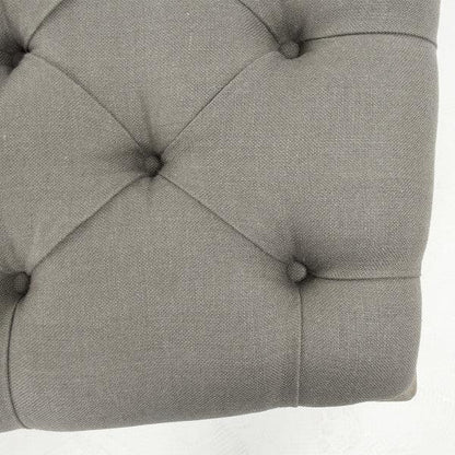 Grande pouf trapuntato Maison grigio