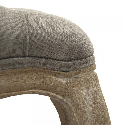 Grande pouf trapuntato Maison grigio