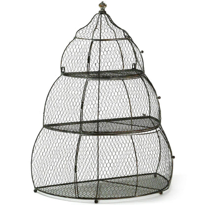 Grande mensola per voliera in ferro con gabbia per uccelli