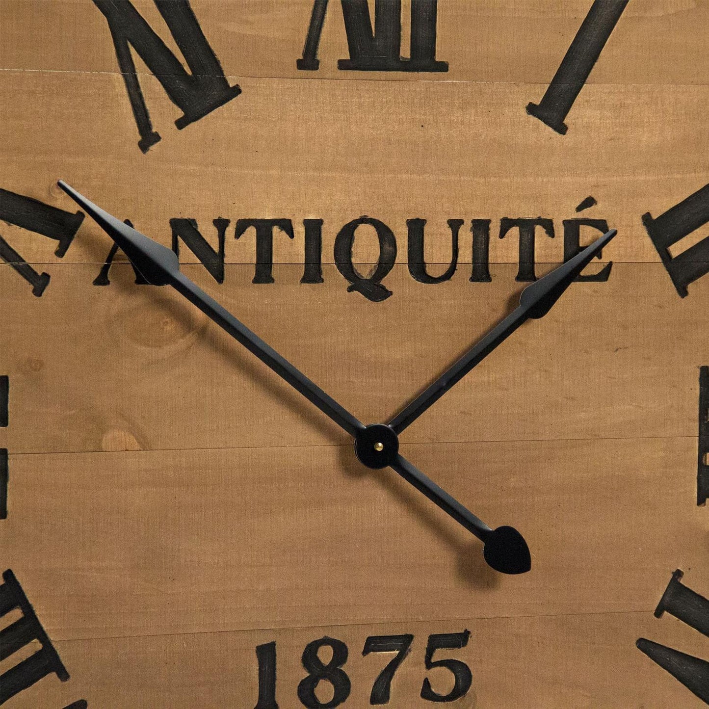 Grande orologio da parete in legno rustico