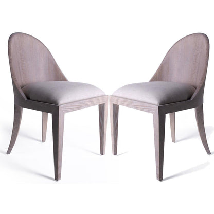 Sedia da pranzo con schienale curvo Laurent