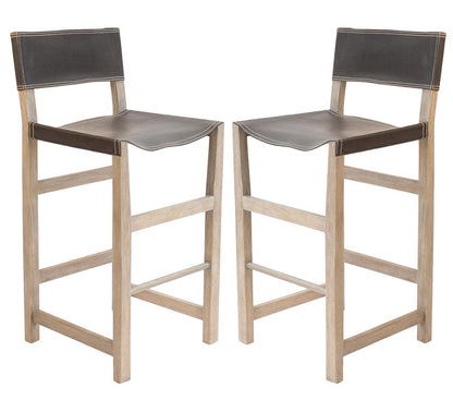 Sgabello da bar in pelle da regista