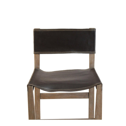 Sgabello da bar in pelle da regista