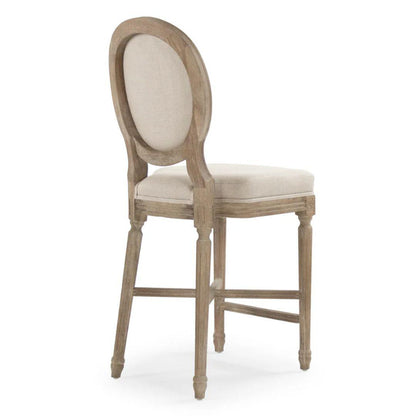 Sgabello da bar con medaglione francese