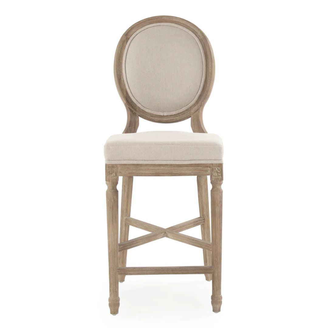 Sgabello da bar con medaglione francese