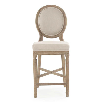 Sgabello da bar con medaglione francese