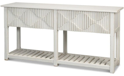 Tavolo consolle con pannello rialzato Lola