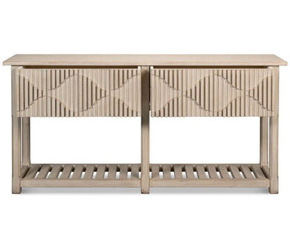 Tavolo consolle con pannello rialzato Lola