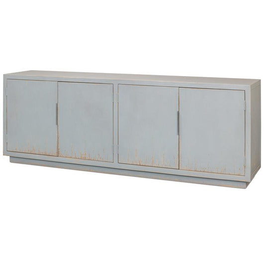 Mobile buffet blu patinato lungo