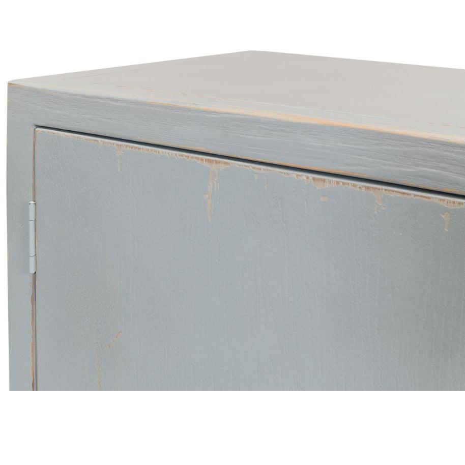 Mobile buffet blu patinato lungo