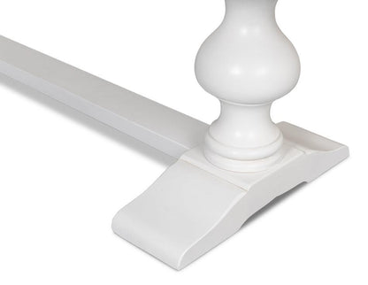 Tavolo da pranzo lungo in stile country francese bianco