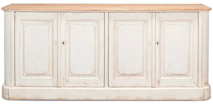 Credenza in stile fattoria con piano in legno lungo