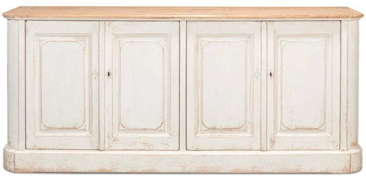 Credenza in stile fattoria con piano in legno lungo