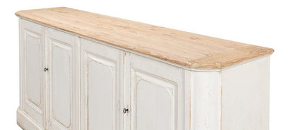 Credenza in stile fattoria con piano in legno lungo