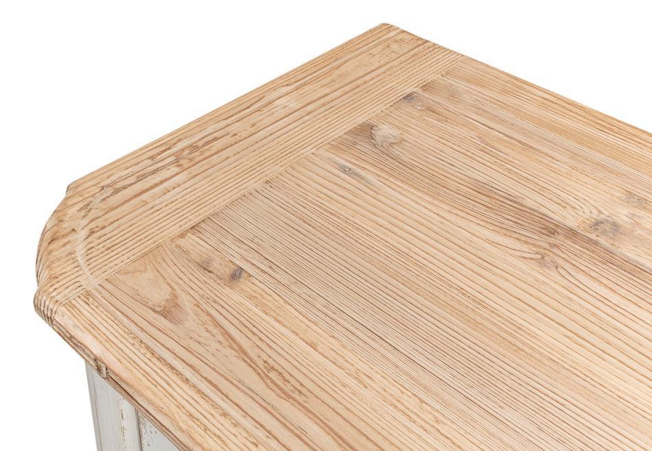 Credenza in stile fattoria con piano in legno lungo