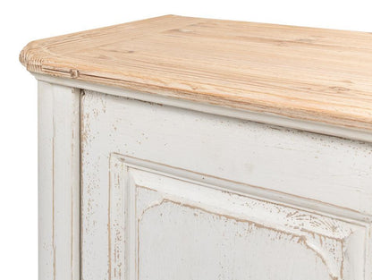 Credenza in stile fattoria con piano in legno lungo