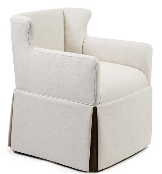 Sedia da pranzo Madeleine con schienale basso e gonna