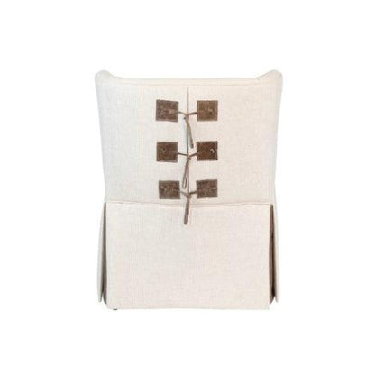 Sedia da pranzo Madeleine con schienale basso e gonna