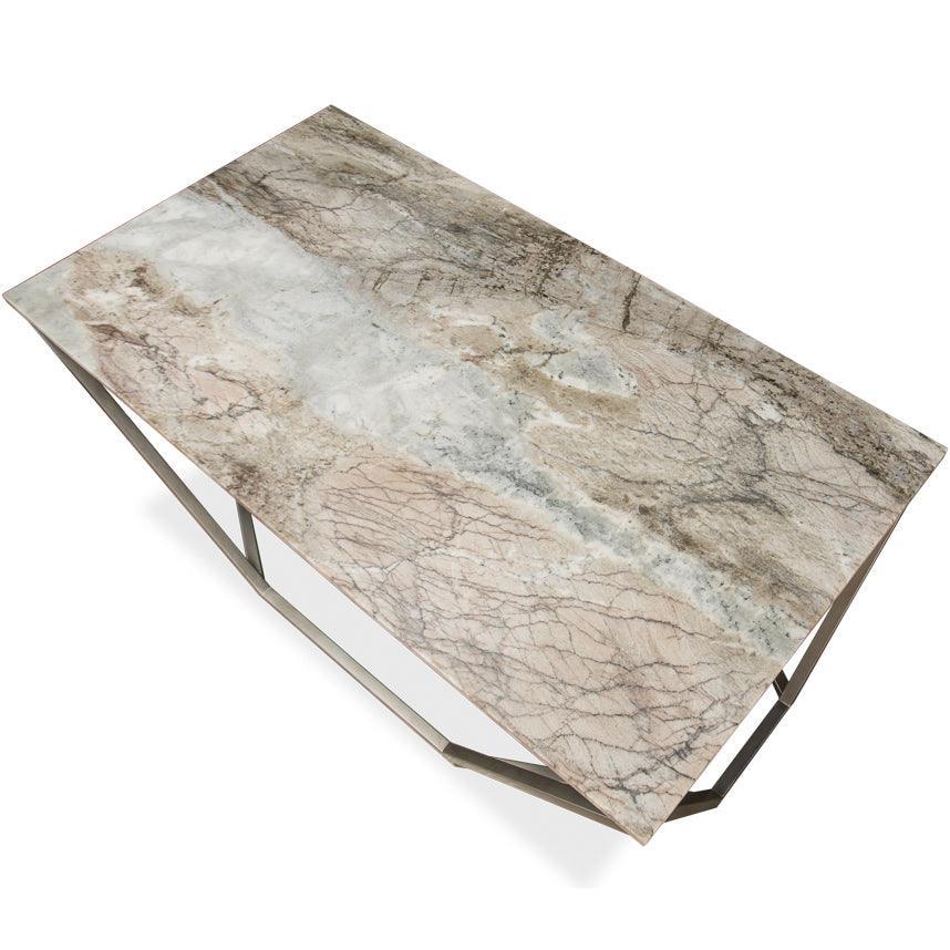 Tavolino da caffè trapezoidale in marmo Geo