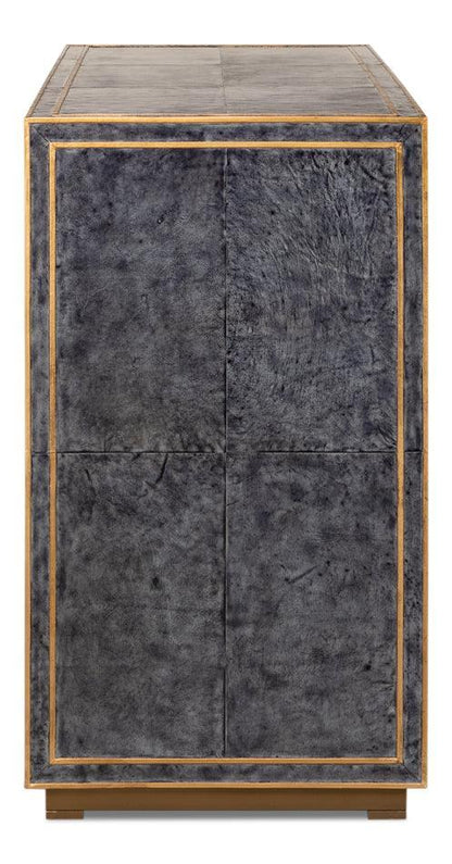 Buffet in pelle Bel Air blu notte