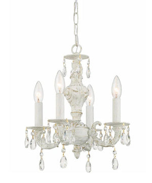 Mini lampadario in cristallo stile shabby