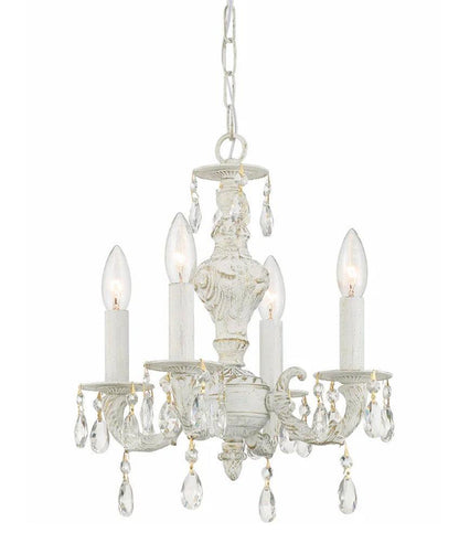 Mini lampadario in cristallo stile shabby