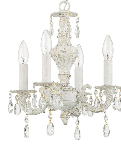 Mini lampadario in cristallo stile shabby