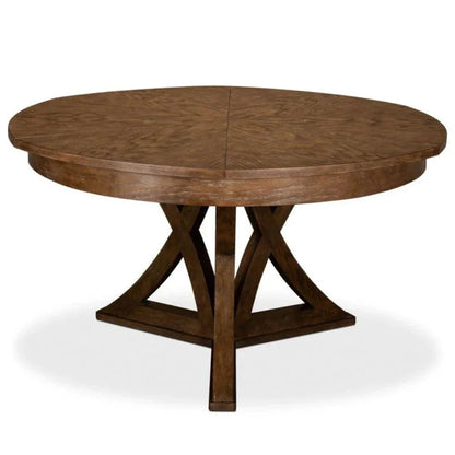 Tavolo da pranzo casual in Jupe marrone visone