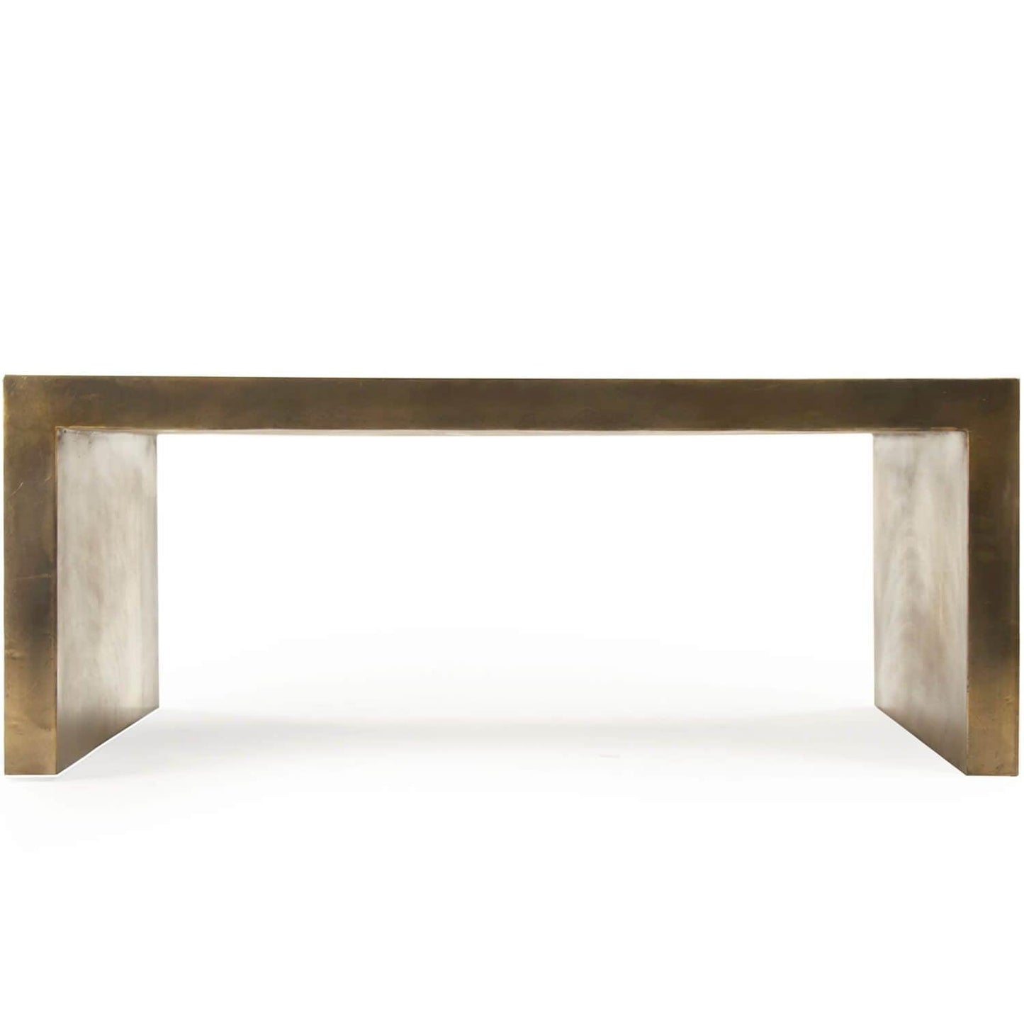 Tavolino da caffè moderno in bronzo invecchiato