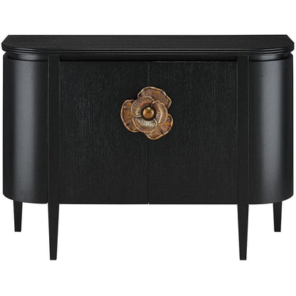 Credenza moderna Fleur Demilune in ottone