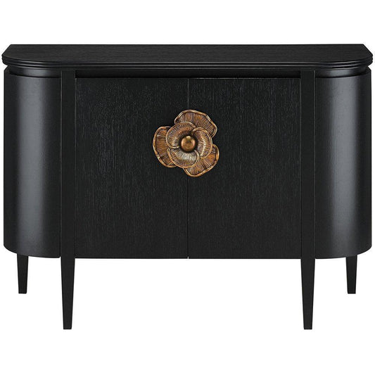 Credenza moderna Fleur Demilune in ottone