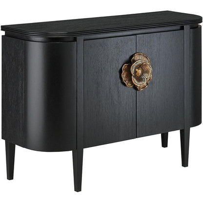 Credenza moderna Fleur Demilune in ottone