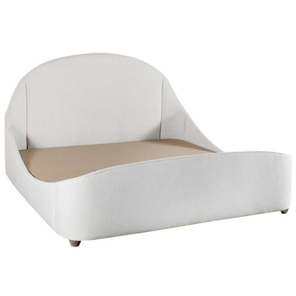 Letto imbottito moderno curvo