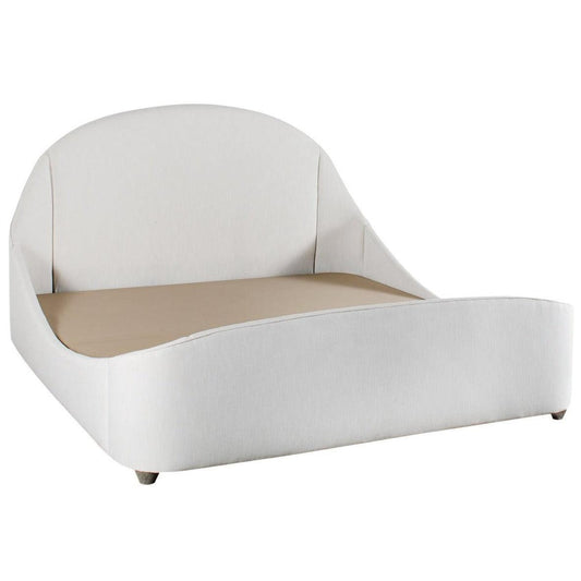 Letto imbottito moderno curvo