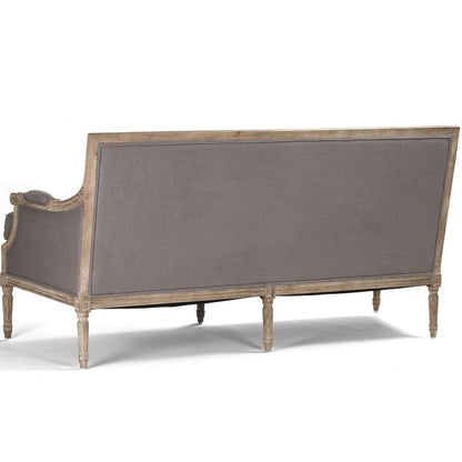 Divano moderno grigio in stile francese Louis