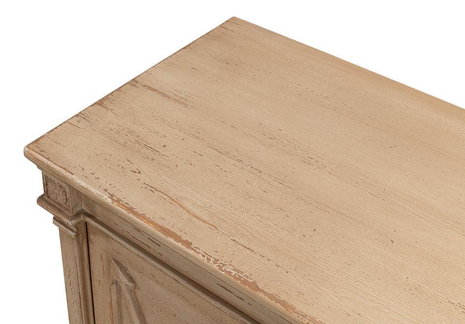 Credenza con frecce incrociate beige naturale 