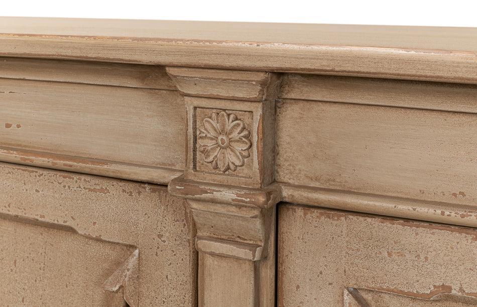 Credenza con frecce incrociate beige naturale 