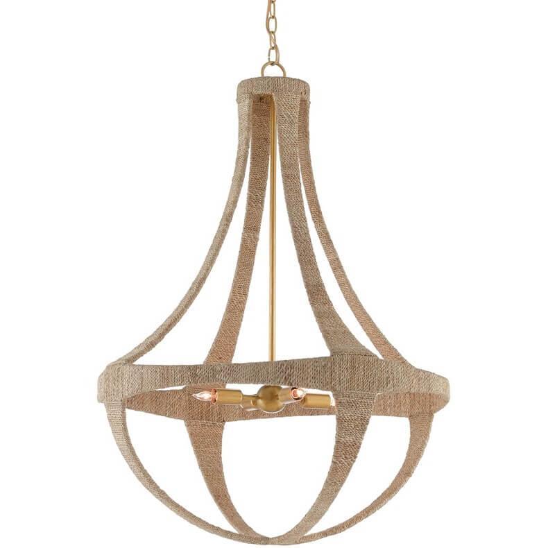 Lampadario in corda eco naturale