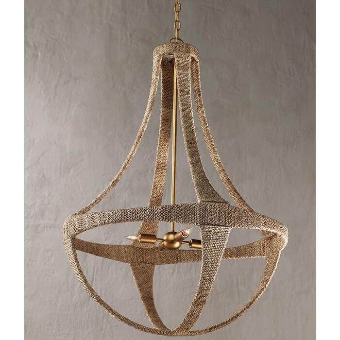 Lampadario in corda eco naturale