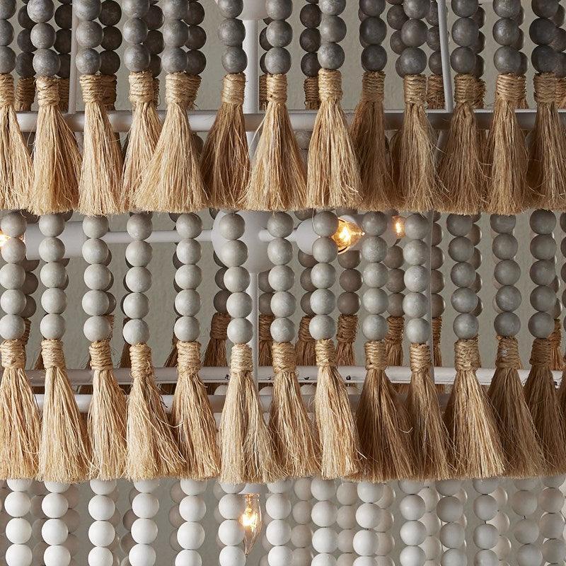 Lampadario Saint Barts a più livelli naturale