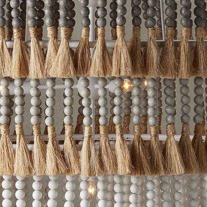 Lampadario Saint Barts a più livelli naturale