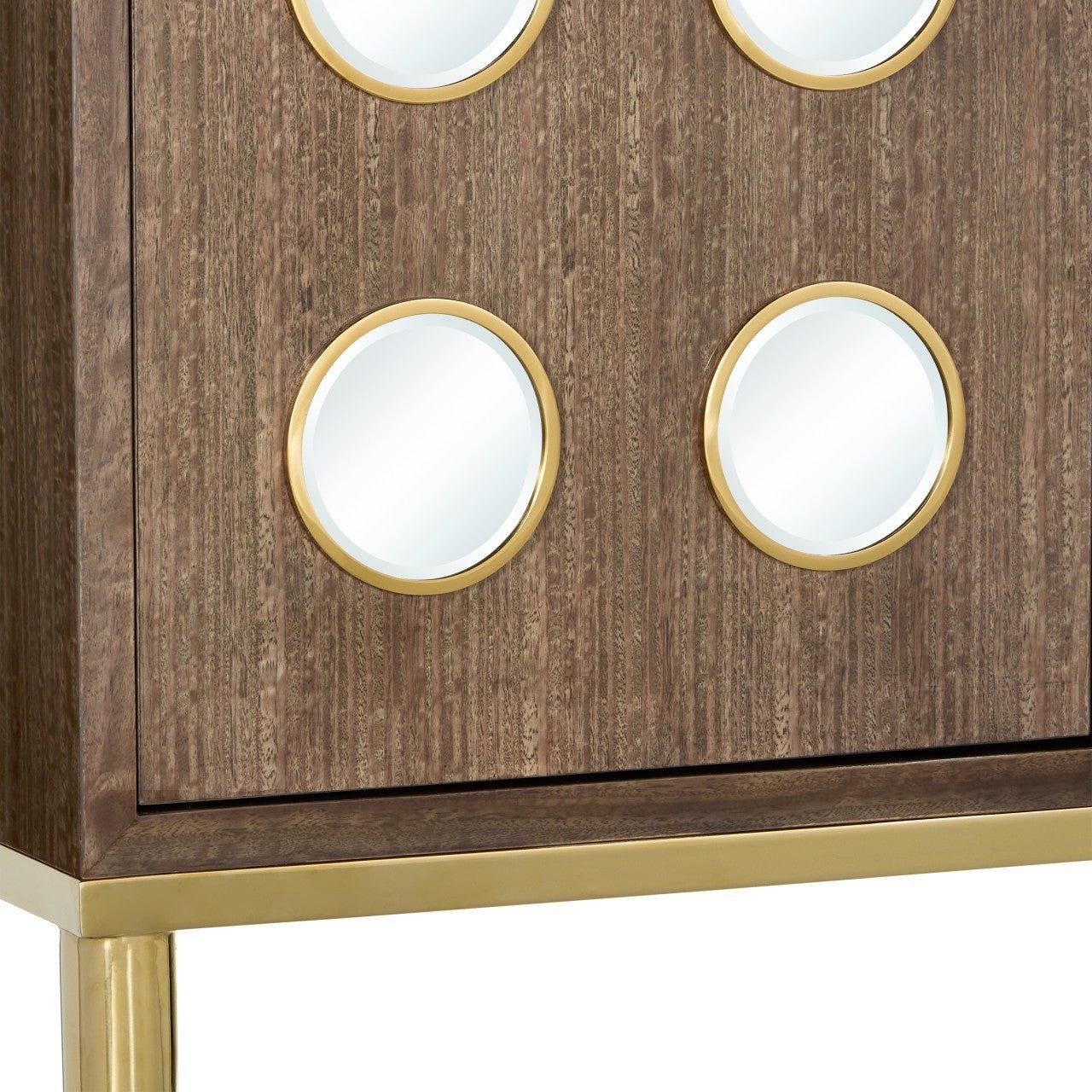 Mobiletto a 2 ante marrone fulvo