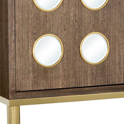 Mobiletto a 2 ante marrone fulvo