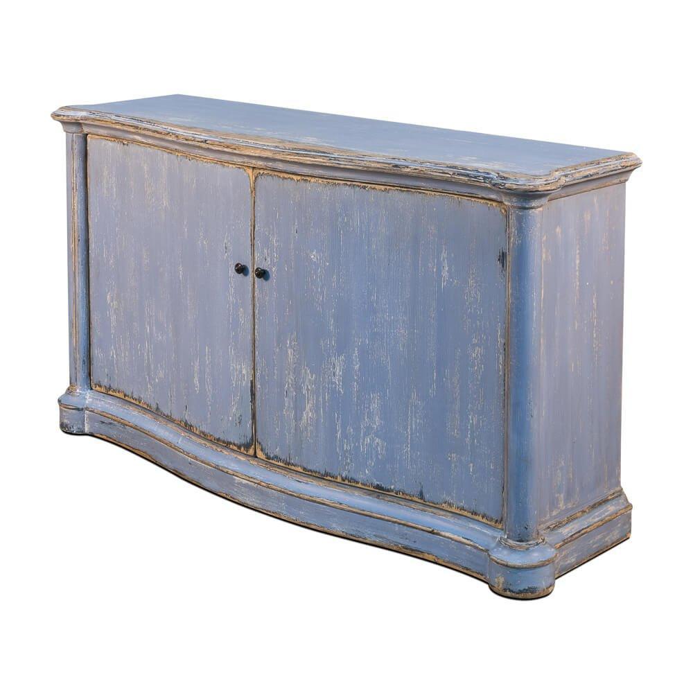 Credenza con frontale ad arco blu oceano