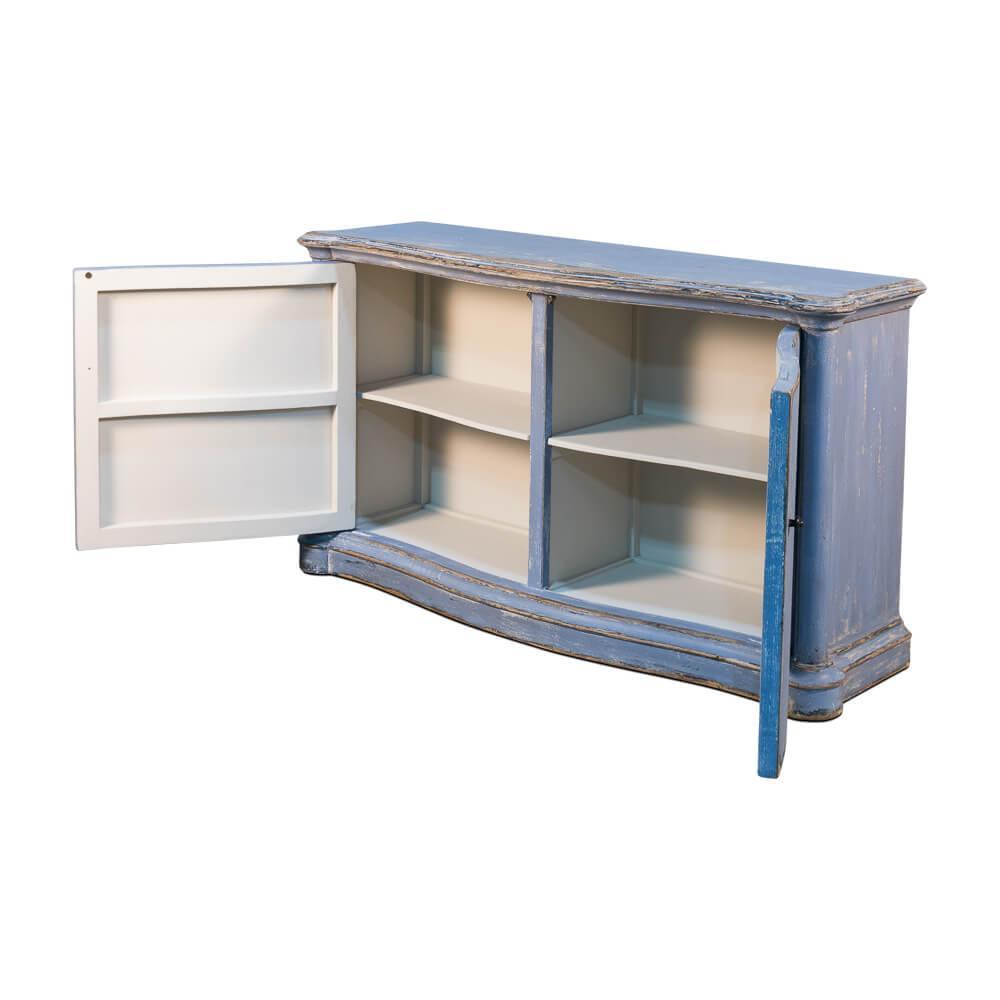 Credenza con frontale ad arco blu oceano