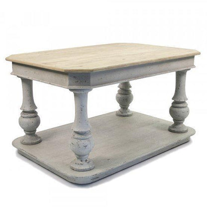 Tavolo centrale aperto in stile fattoria francese